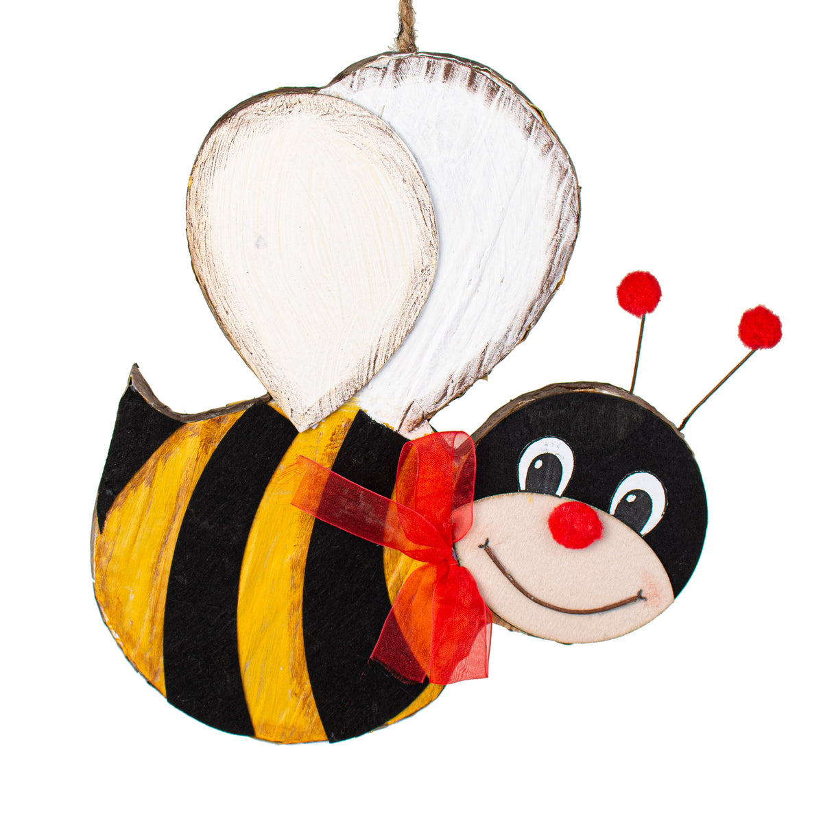 11" Wooden Bee Ornament Item Number: 62785YW