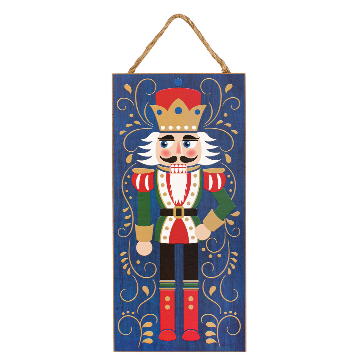 12" Wooden Sign: Blue Nutcracker Item Number: AP8543