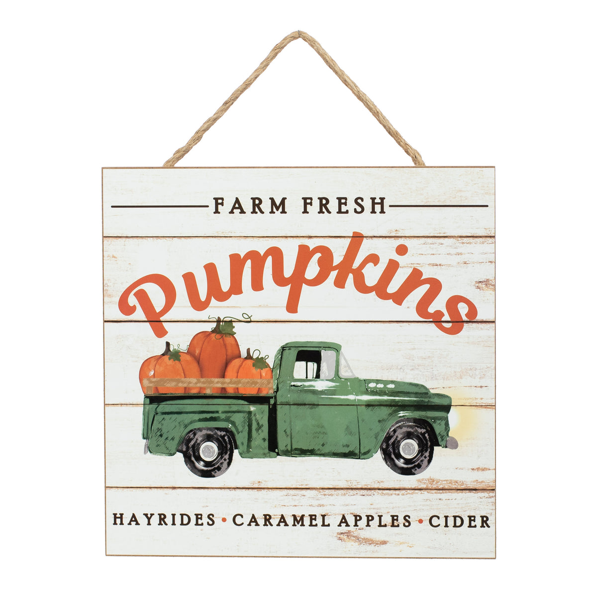 10" Wooden Sign: Farm Fresh Pumpkins Item Number: AP8280