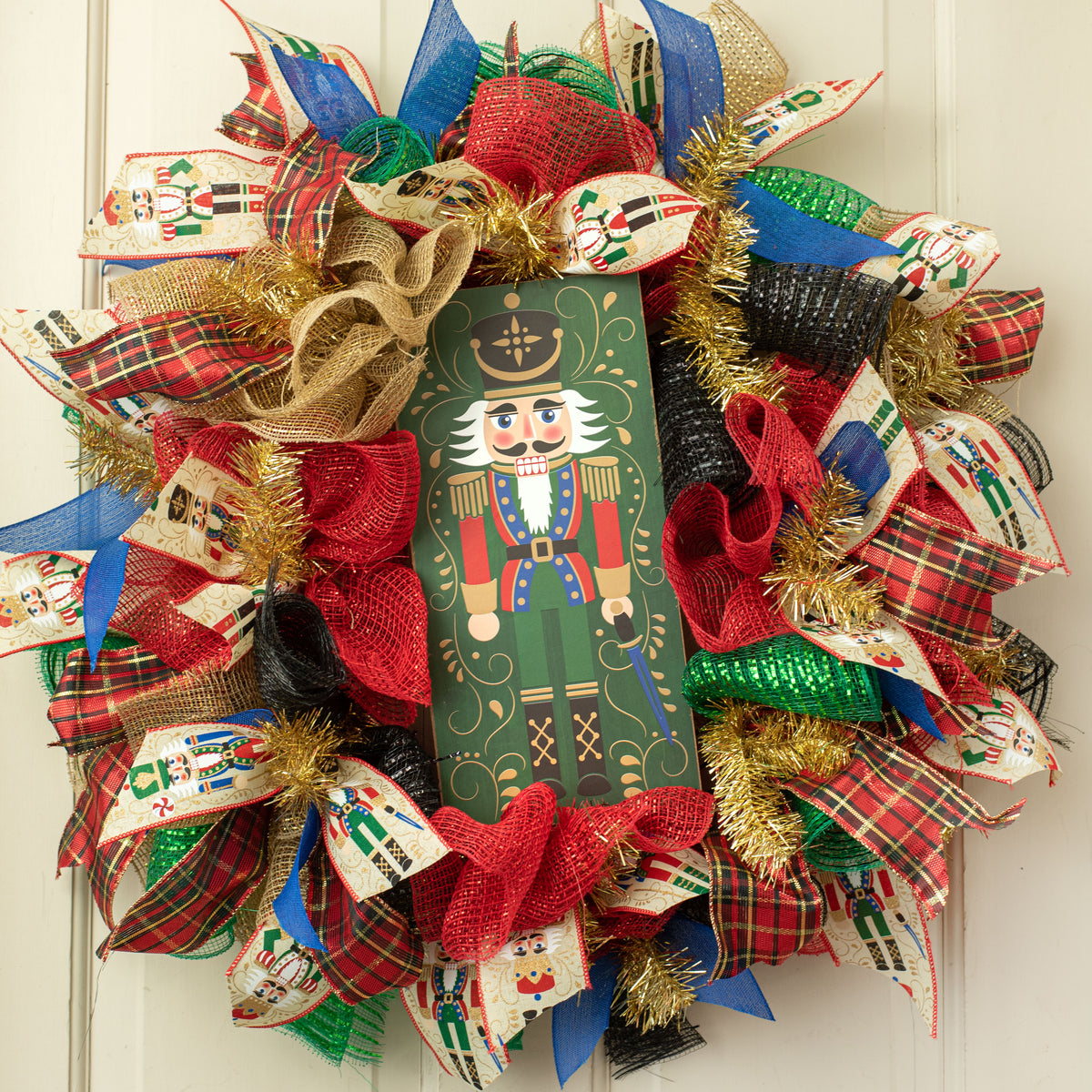 12" Wooden Sign: Green Nutcracker Lifestyle Photo