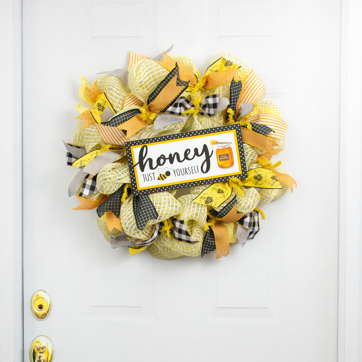 12" Wooden Sign: Honey Just Bee Yourself Lifestyle Photo