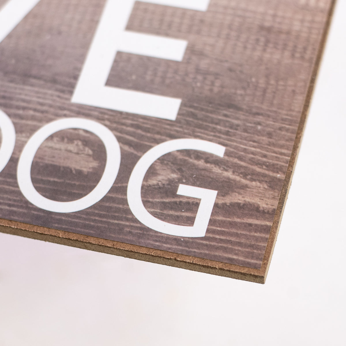 12" Wooden Sign: Love & A Dog detail photo 3