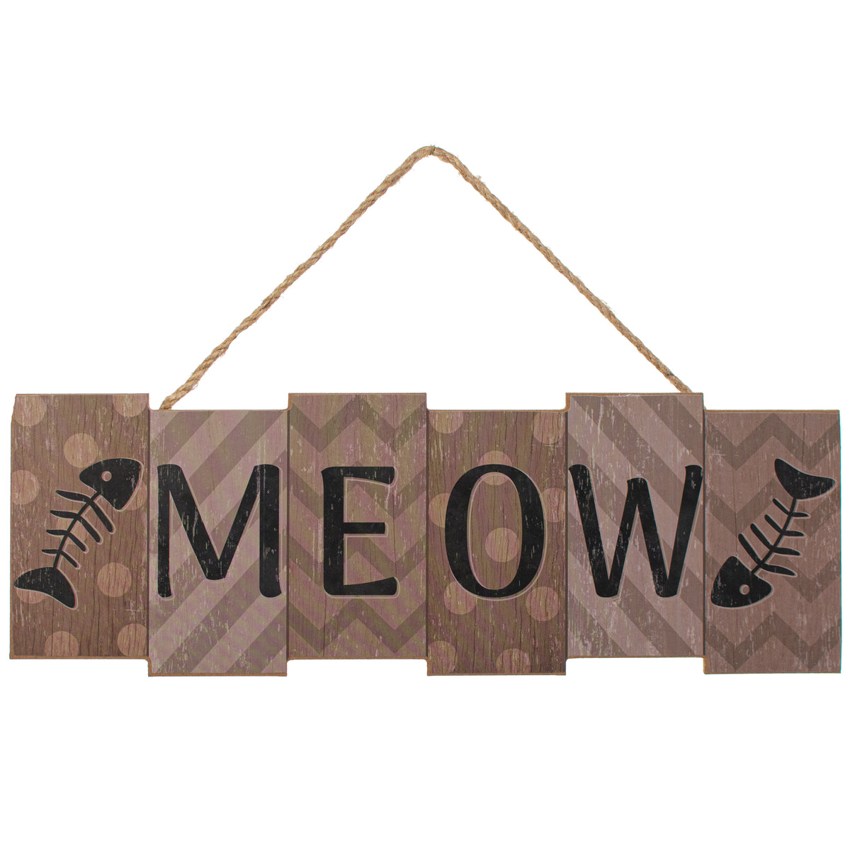 14" Wooden Sign: Meow Blocks Item Number: AP7031