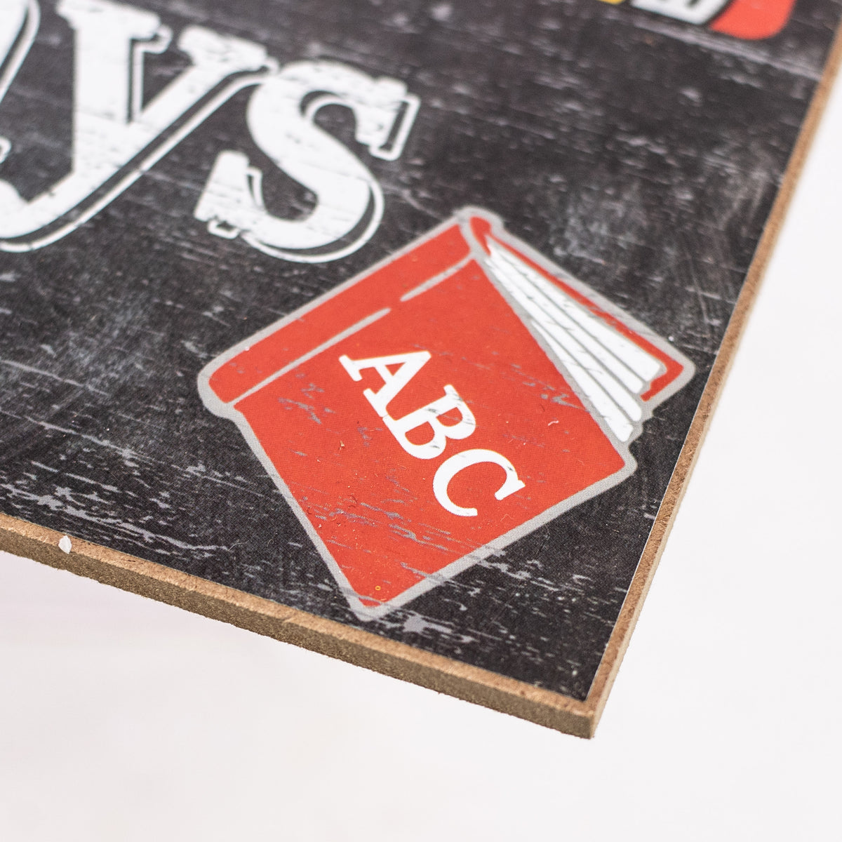 15" Wooden Sign: School Days detail photo 3
