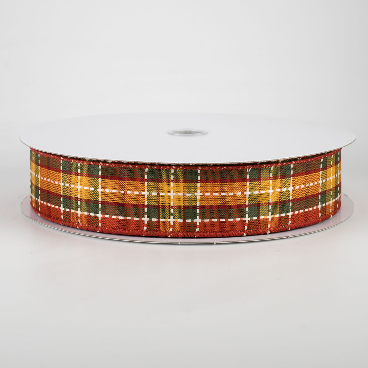 1.5" Woven Dashed Line Fall Plaid (50 Yards)
