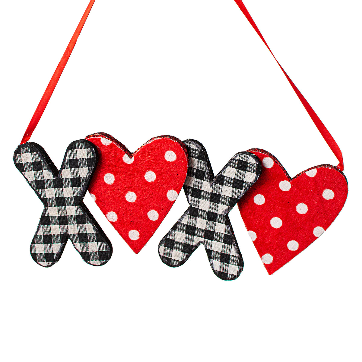 11" XOXO Heart Ornament Item Number: 62899RDBK