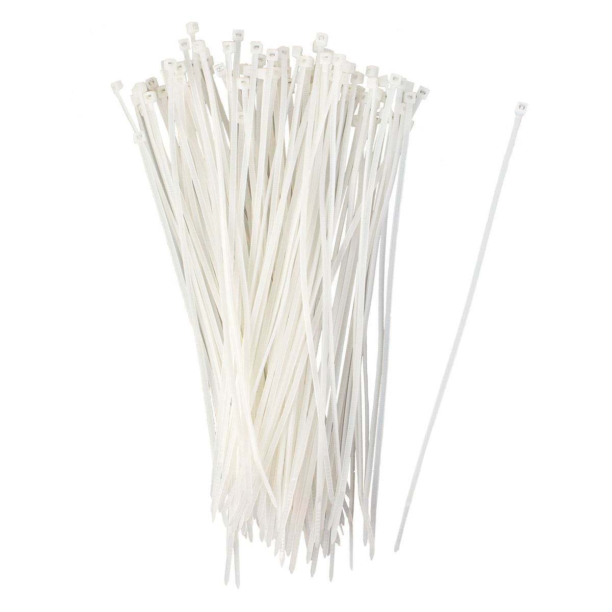 8" Zip Tie: Clear Natural (100) Item Number: N-8-18-9-C