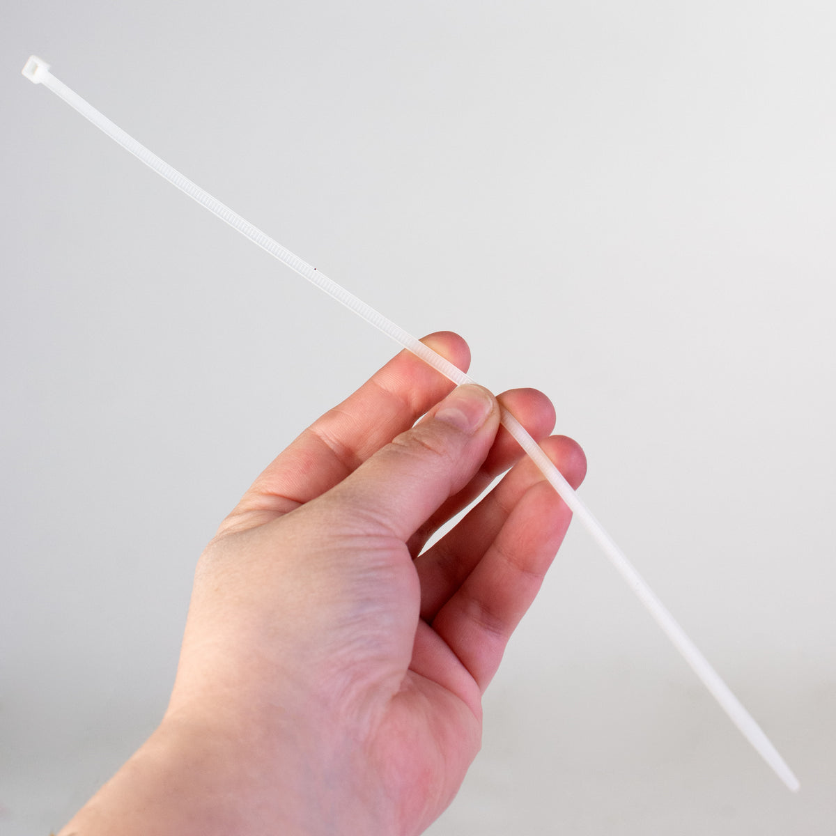 11" Zip Tie: Natural Clear (100) Lifestyle Photo