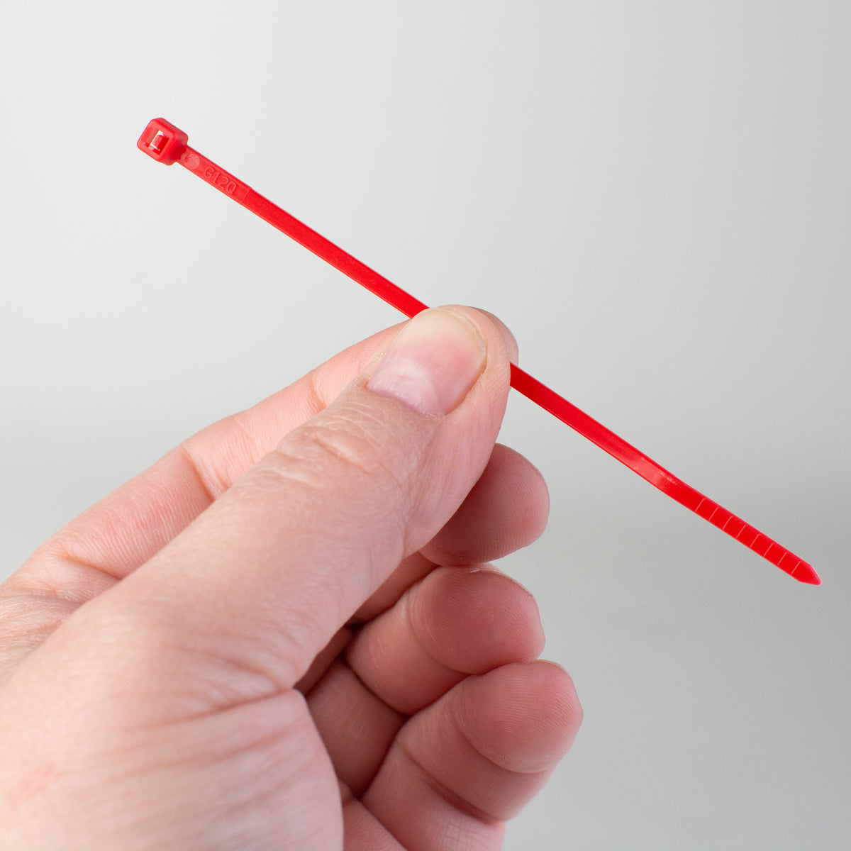 4" Zip Tie: Red (100) Lifestyle Photo